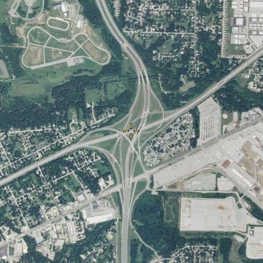 Aerial/Satellite Image of Interchange 52B, MO