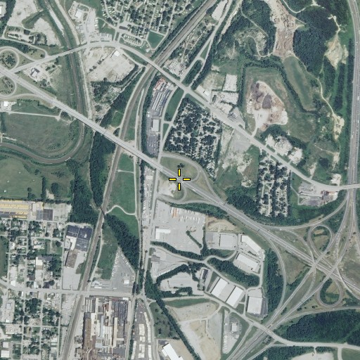 Aerial/Satellite Image of Interchange 7B, MO