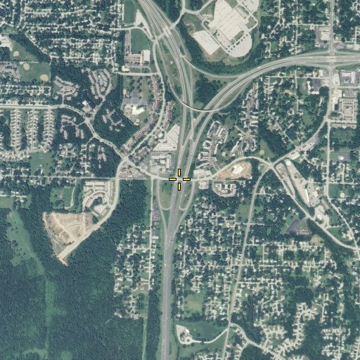 Aerial/Satellite Image of Interchange 8A, MO