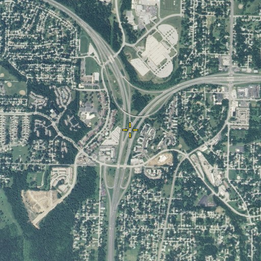 Aerial/Satellite Image of Interchange 8B, MO