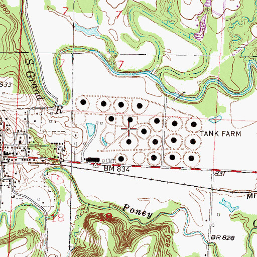 Topographic Map of Freeman Wastewater Treatment Facility, MO