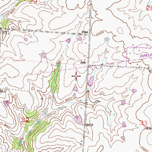 Topographic Map of South Harper Peaking Facility, MO