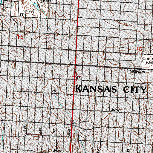 Topographic Map of Leon Mercer Jordan Post Office, MO