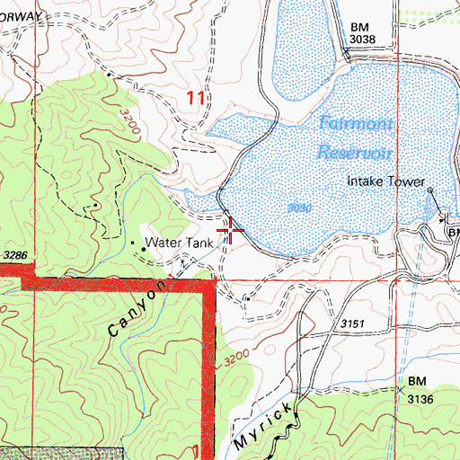 Topographic Map of Price Canyon, CA