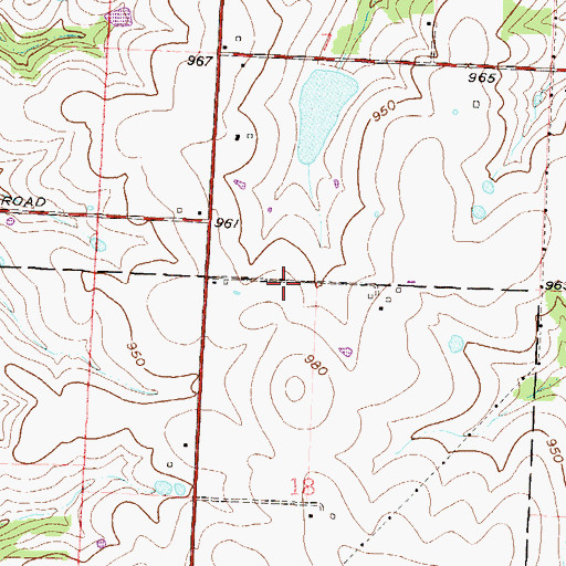 Topographic Map of Cordill - Mason Elementary School, MO