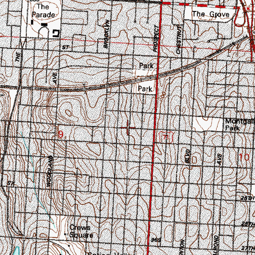 Topographic Map of Freedom School, MO