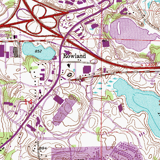 Topographic Map of Eden Prairie Chamber of Commerce, MN