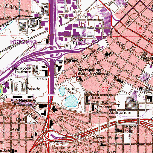 Topographic Map of Helland Center, MN