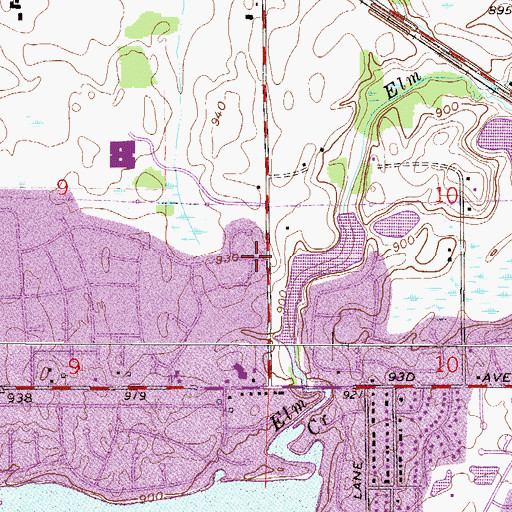 Topographic Map of Maple Grove City Hall, MN