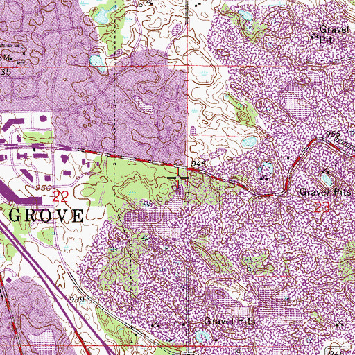 Topographic Map of Maple Grove Community Center, MN
