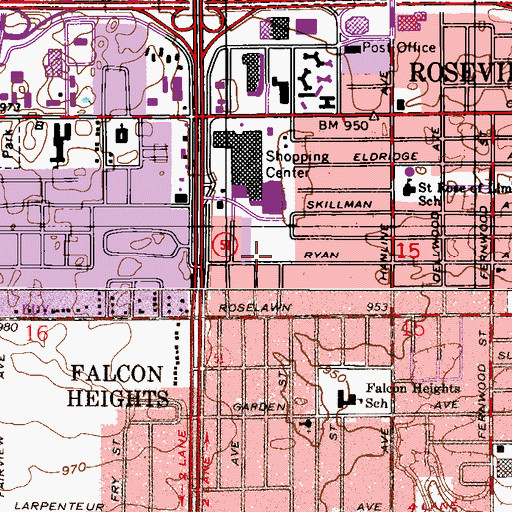 Topographic Map of Minneapolis Air and Space Museum, MN