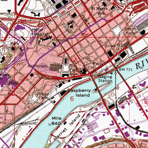 Topographic Map of Minnesota Museum of American Art, MN