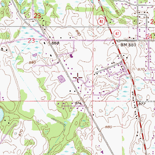 Topographic Map of Ramsey Municipal Office, MN
