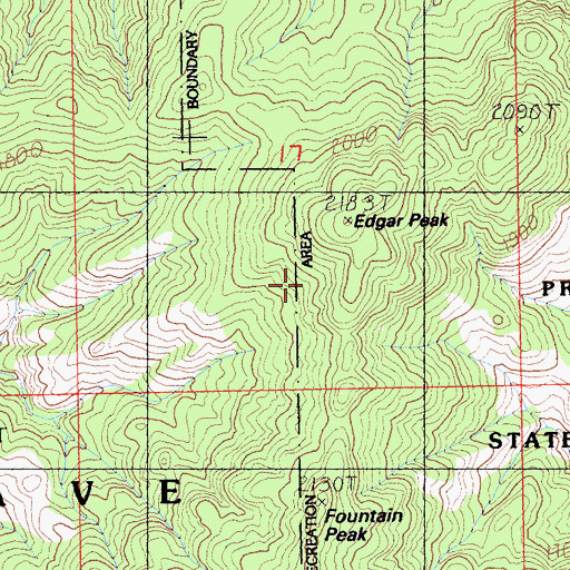 Topographic Map of Providence Mountains, CA