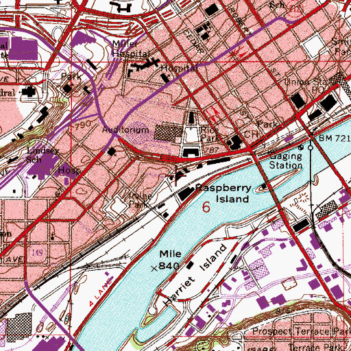 Topographic Map of Science Museum of Minnesota, MN