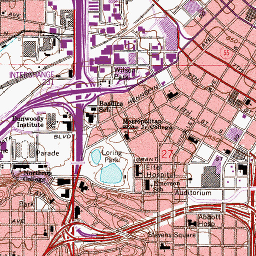 Topographic Map of Wells Center, MN
