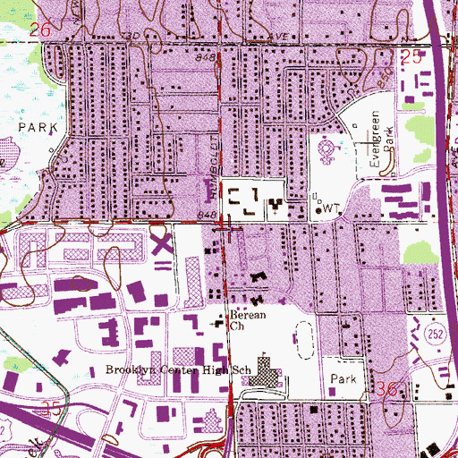 Topographic Map of Good Shepherd Fellowship Church, MN