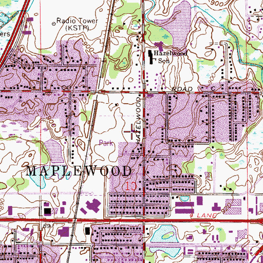 Topographic Map of Holy Redeemer Parish Church, MN