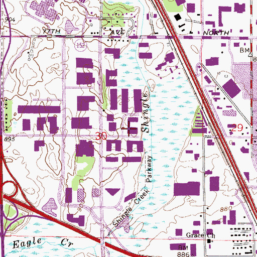 Topographic Map of Holy Tabernacle of Praise, MN
