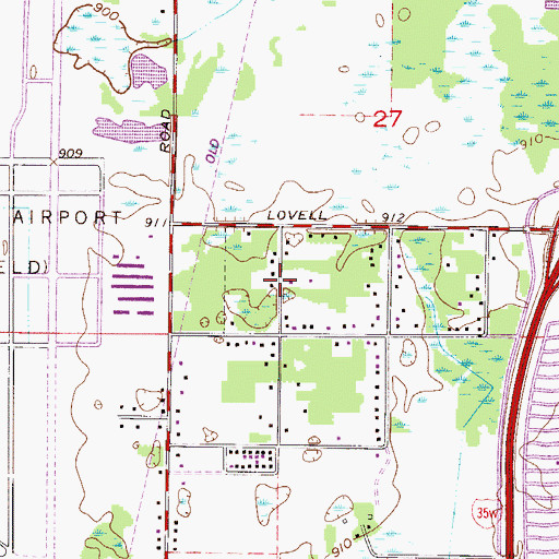 Topographic Map of Apostolic Lutheran Church, MN