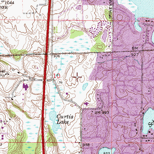 Topographic Map of Beautiful Savior Lutheran Church, MN