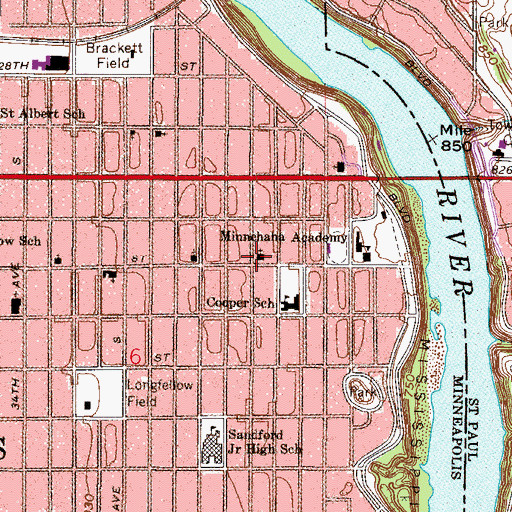 Topographic Map of Bethlehem Covenant Church, MN