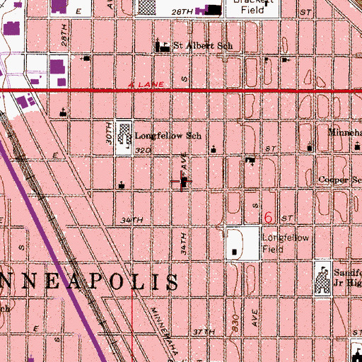 Topographic Map of Christ Church, MN