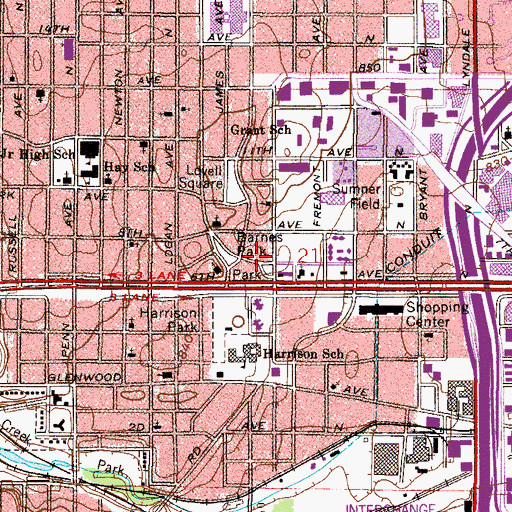 Topographic Map of Kingdom Hall of Jehovahs Witnesses, MN