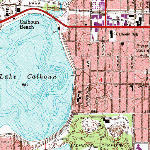 Topographic Map of Minnesota Zen Meditation Center, MN