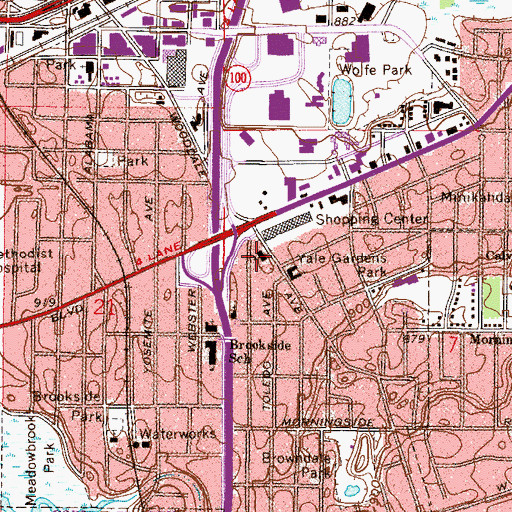 Topographic Map of Most Holy Trinity Catholic Church, MN