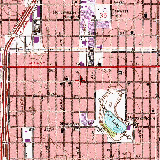 Topographic Map of Mount Olive Lutheran Church, MN