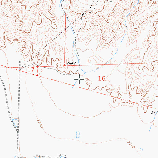 Topographic Map of Quail Canyon, CA