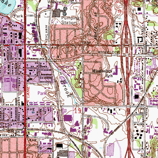 Topographic Map of Open Arms Assembly of God Church, MN