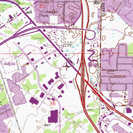 Topographic Map of Coon Rapids Medical Center, MN