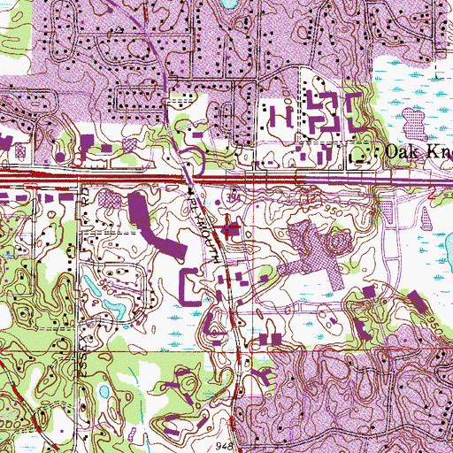 Topographic Map of Bonaventure Mall Shopping Center, MN