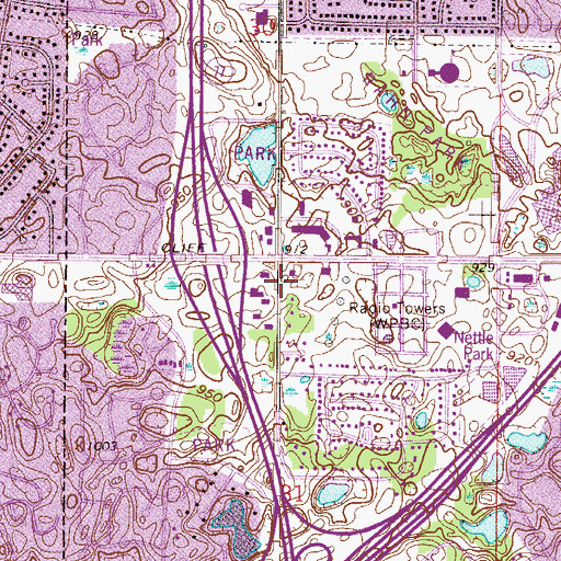 Topographic Map of Cedarcliff Shopping Center, MN
