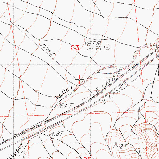 Topographic Map of Quail Spring Wash, CA