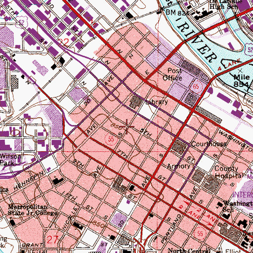 Topographic Map of Gaviidae Common 2 Shopping Center, MN