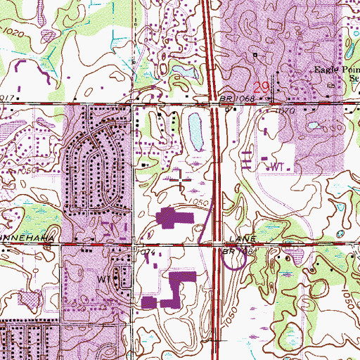 Topographic Map of Oakdale Value Mall Shopping Center, MN