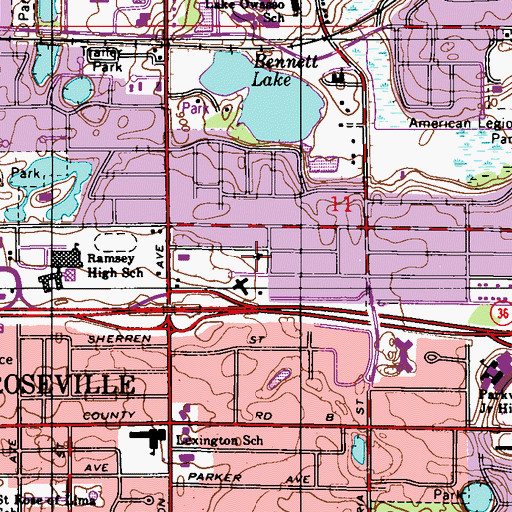 Topographic Map of Real Life Church, MN