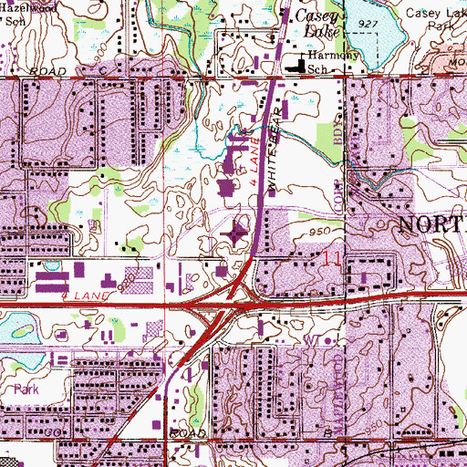 Topographic Map of Redeeming Love Church, MN