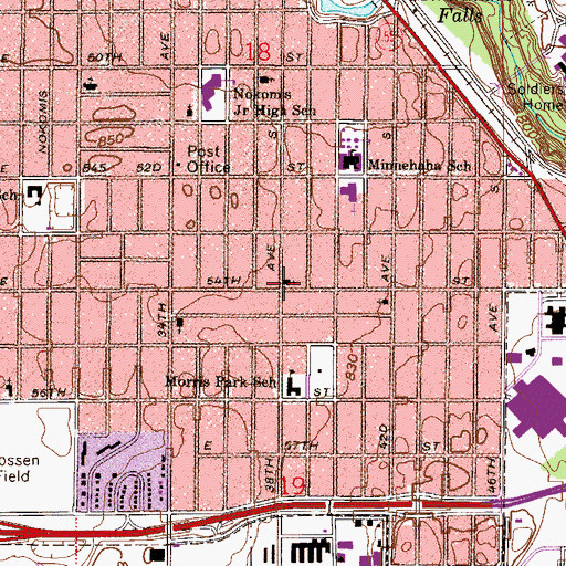 Topographic Map of Saint Hermans Orthodox Church, MN