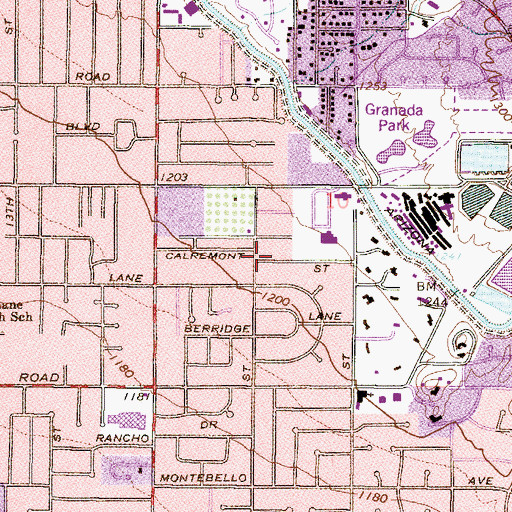 Topographic Map of Claremont Place, AZ