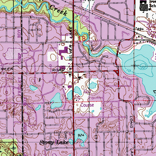 Topographic Map of Salem Baptist Church, MN