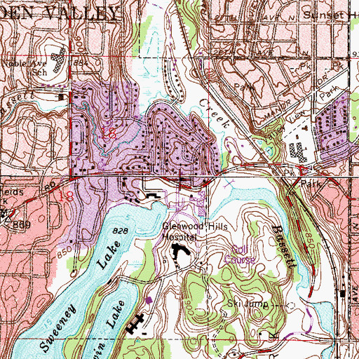Topographic Map of Unity Christ Church, MN