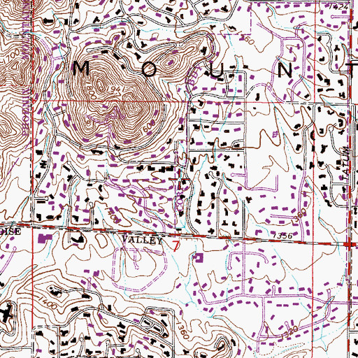 Topographic Map of Clearview Hills, AZ
