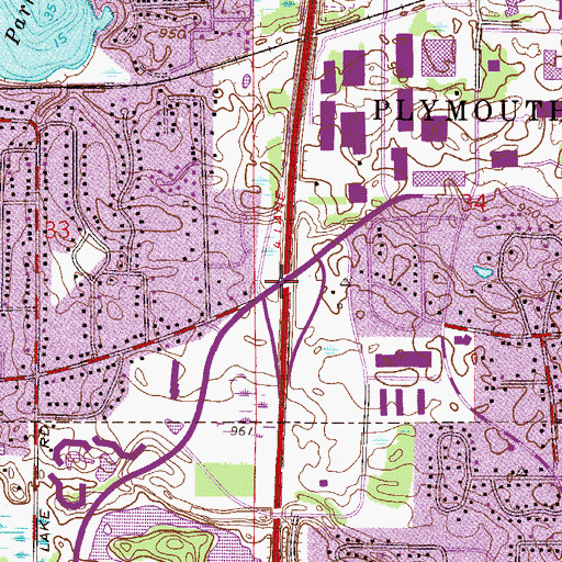 Topographic Map of Interchange 20, MN
