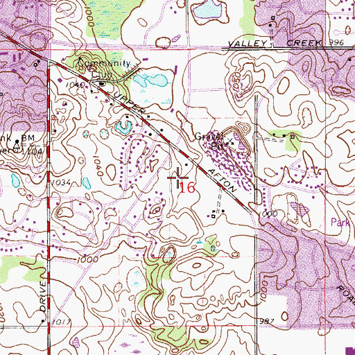 Topographic Map of Math and Science Academy, MN