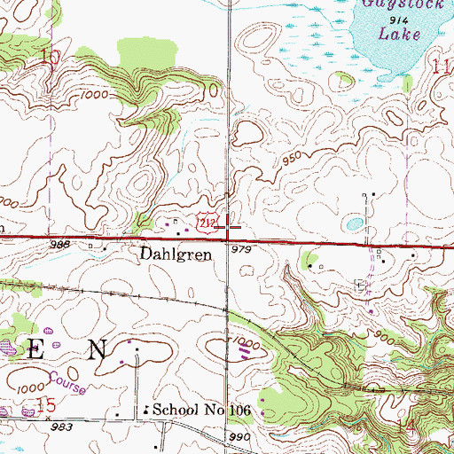 Topographic Map of Minnesota Valley Baptist School, MN