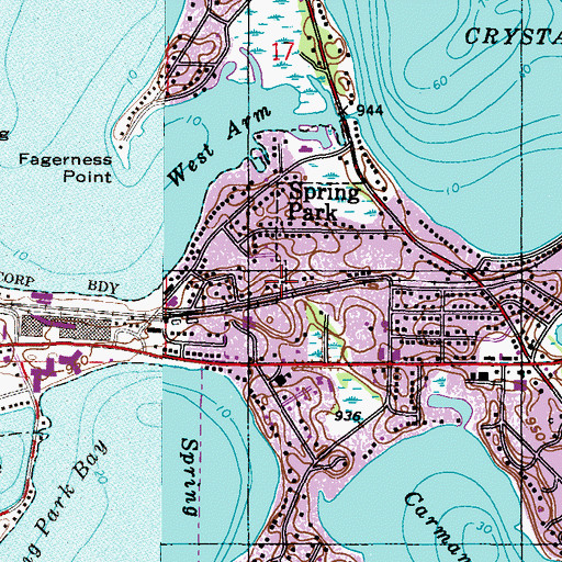 Topographic Map of Minnetonka Christian Academy, MN